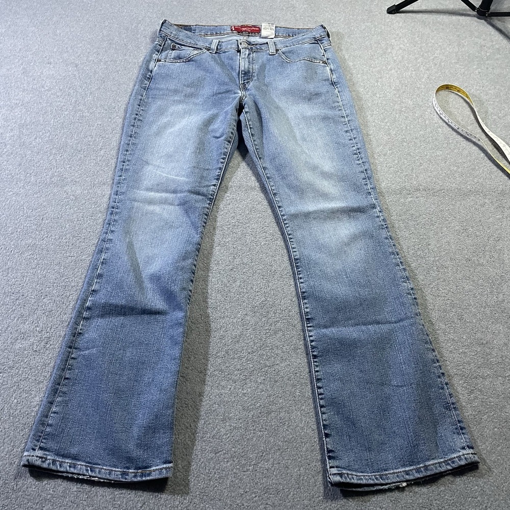 Levis 515 Nouveau Boot Cut Jeans Womens 10M Low Rise Blue Stretch Y2K 31x30.5